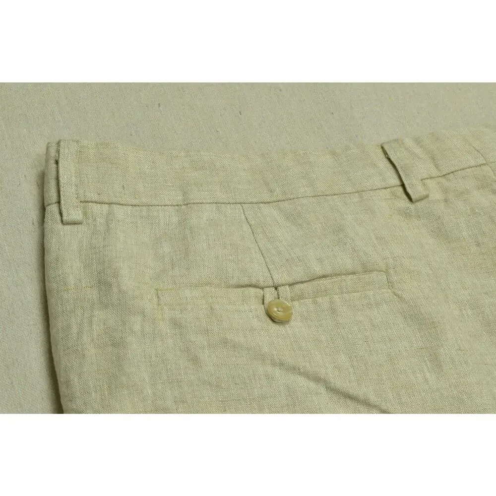 NEW Bahia Sol Men's Linen Drawstring Pants Size 34x32 Tailored Fitn